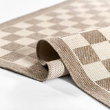 Sablebrook Taupe Checkered Rug 5-Rugs - indoor/outdoor Momeni