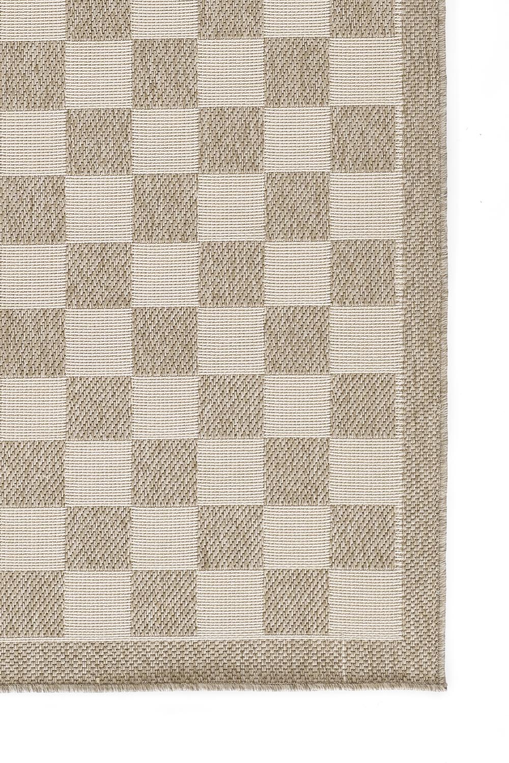 Sablebrook Taupe Checkered Rug 5-Rugs - indoor/outdoor Momeni