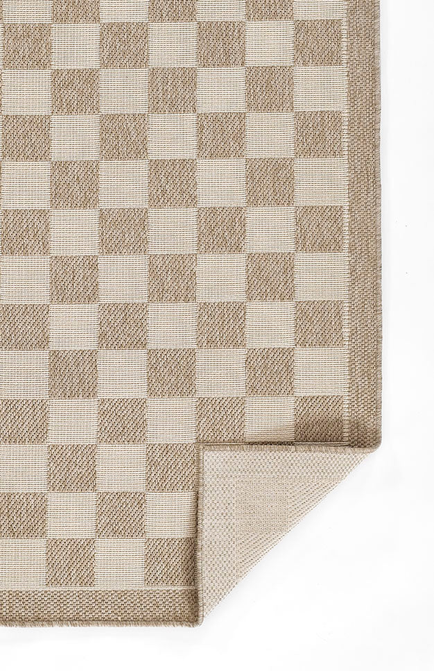 Sablebrook Taupe Checkered Rug 5-Rugs - indoor/outdoor Momeni