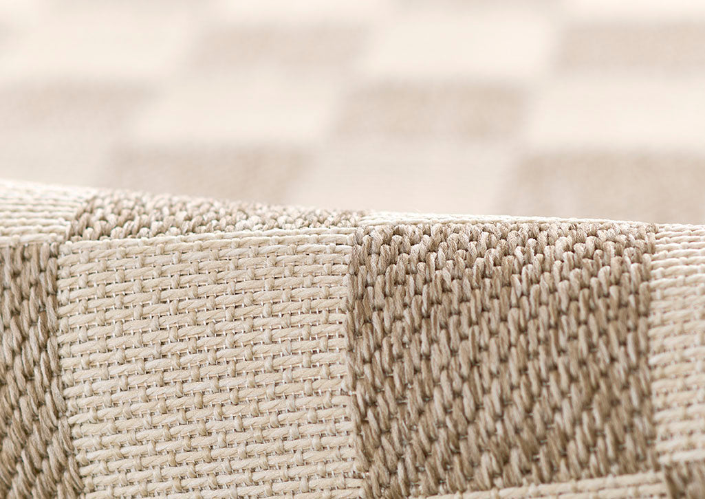 Sablebrook Taupe Checkered Rug 5-Rugs - indoor/outdoor Momeni