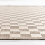 Sablebrook Taupe Checkered Rug 5-Rugs - indoor/outdoor Momeni