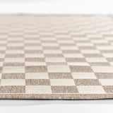 Sablebrook Taupe Checkered Rug 5-Rugs - indoor/outdoor Momeni