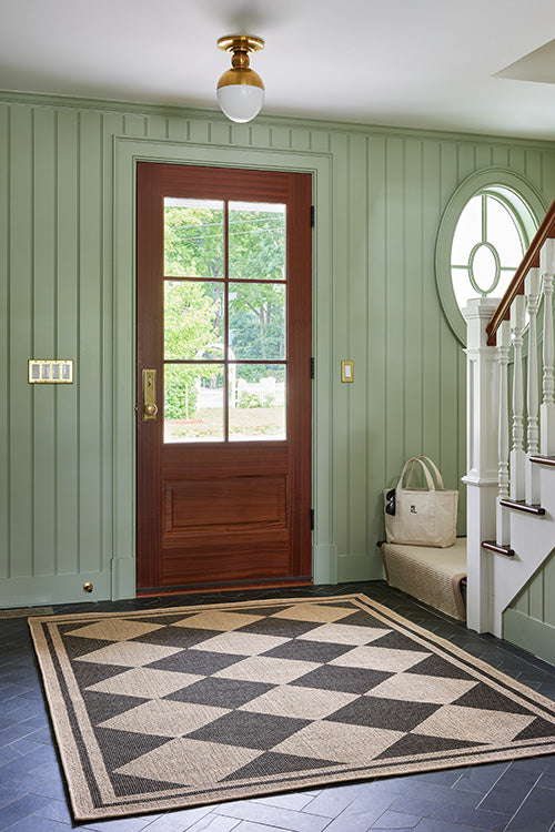 Sablebrook Black Diamond Rug 5-Rugs - indoor/outdoor Momeni