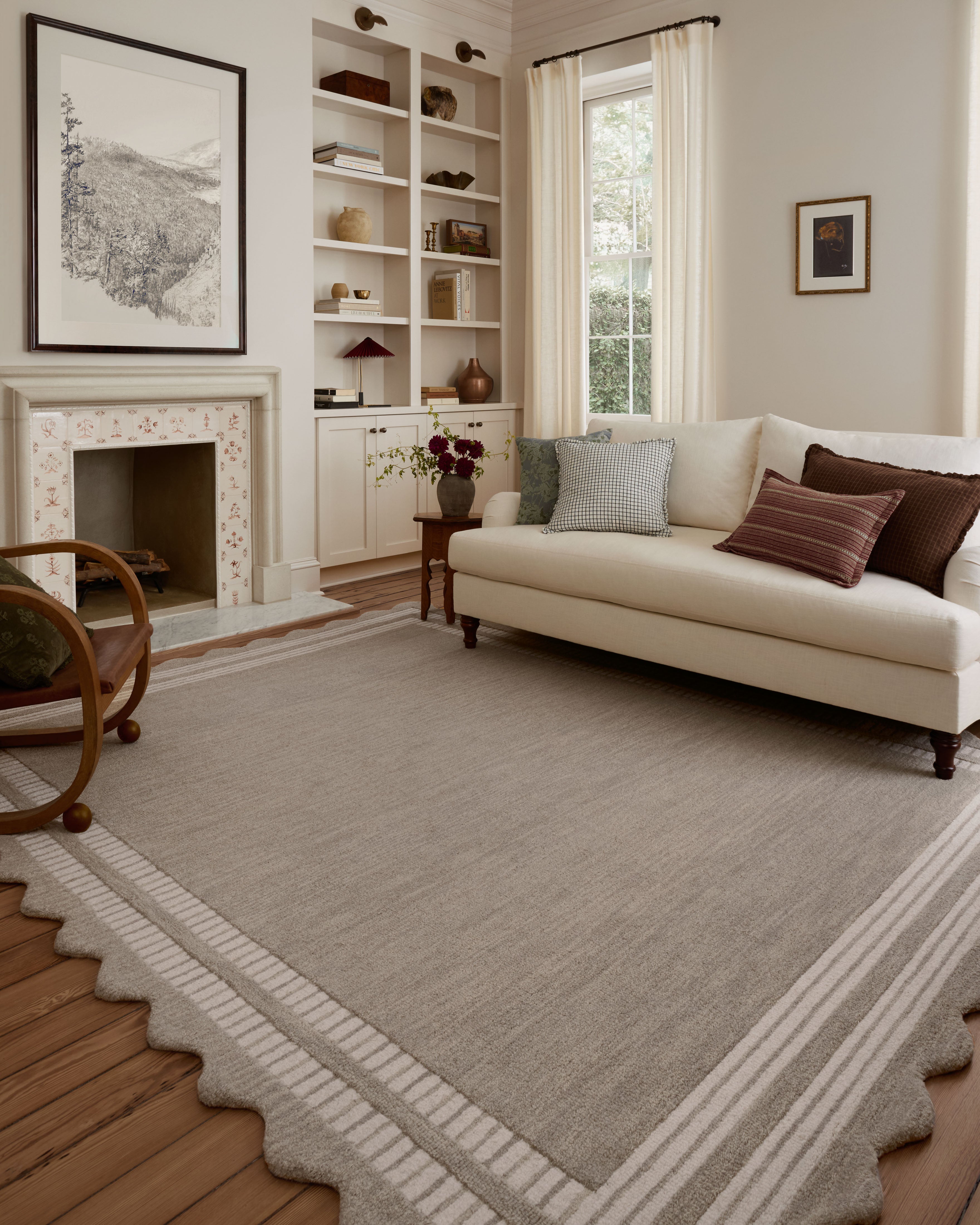 FLOOR MODEL - Loloi Scottie Fog / Ivory Rug - 5' x 7'6" RUGS - floor model Loloi
