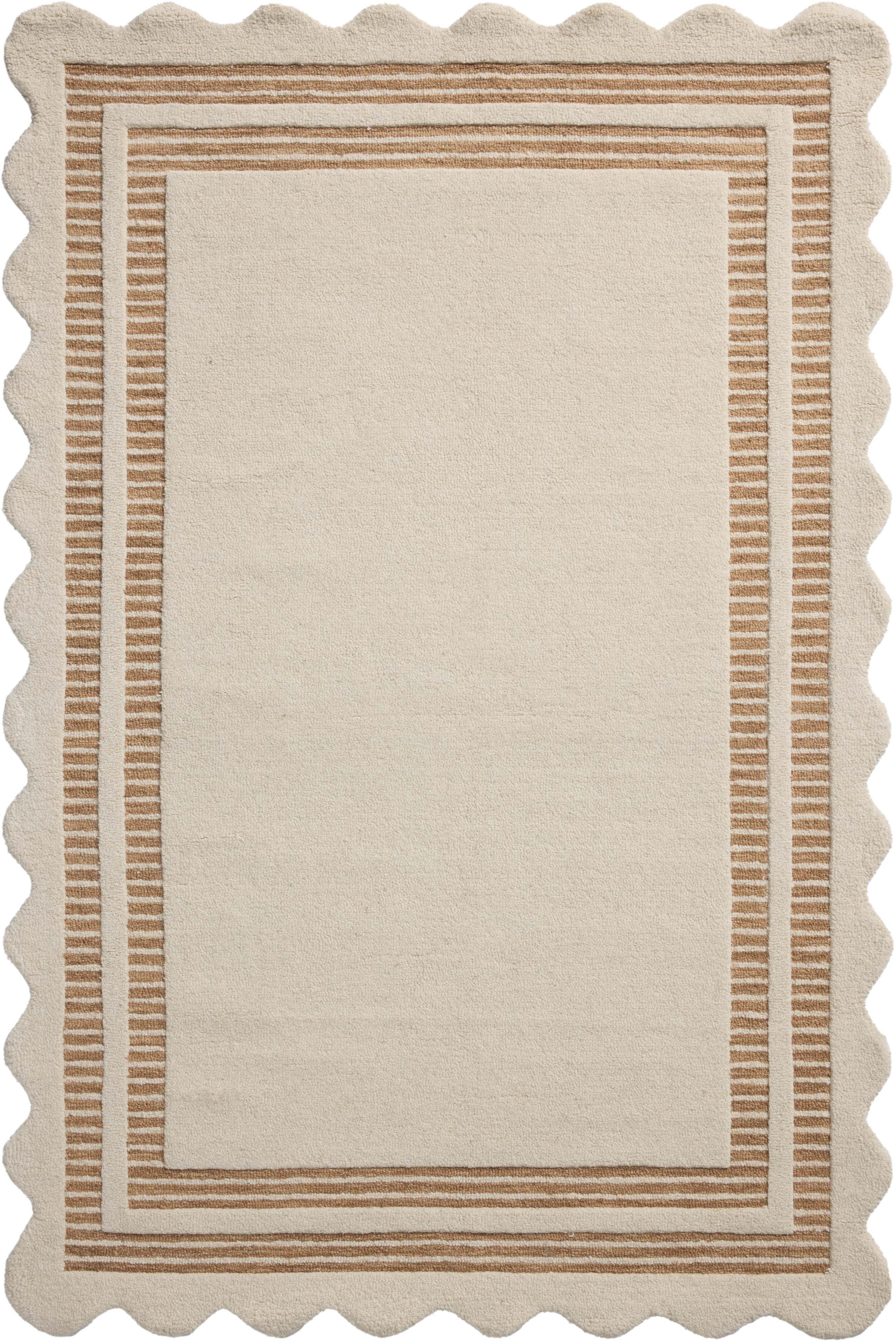 IN STORE - Chris Loves Julia x Loloi Scottie Ivory / Rust Rug IN STORE - Rugs Loloi