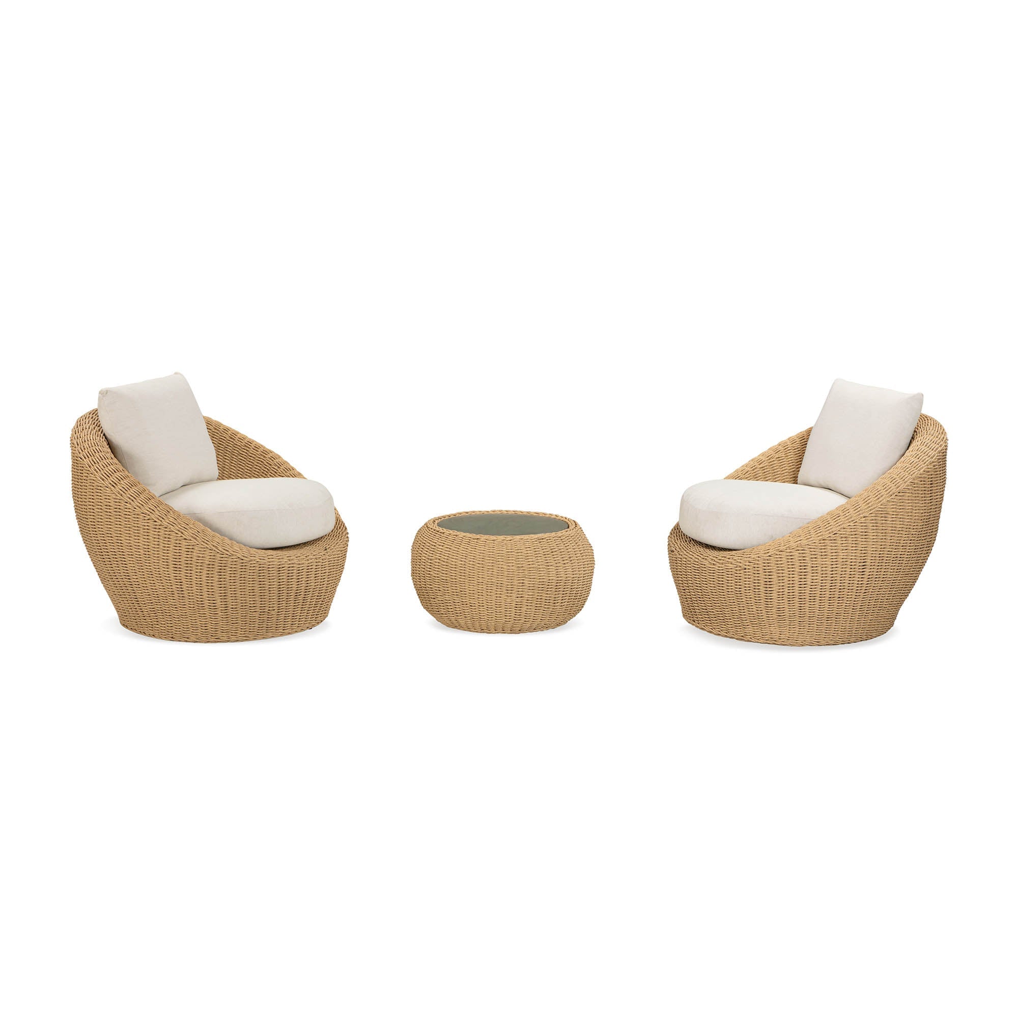 Serene Outdoor Round Club Chair FURNITURE - club chairs LH IMPORTS