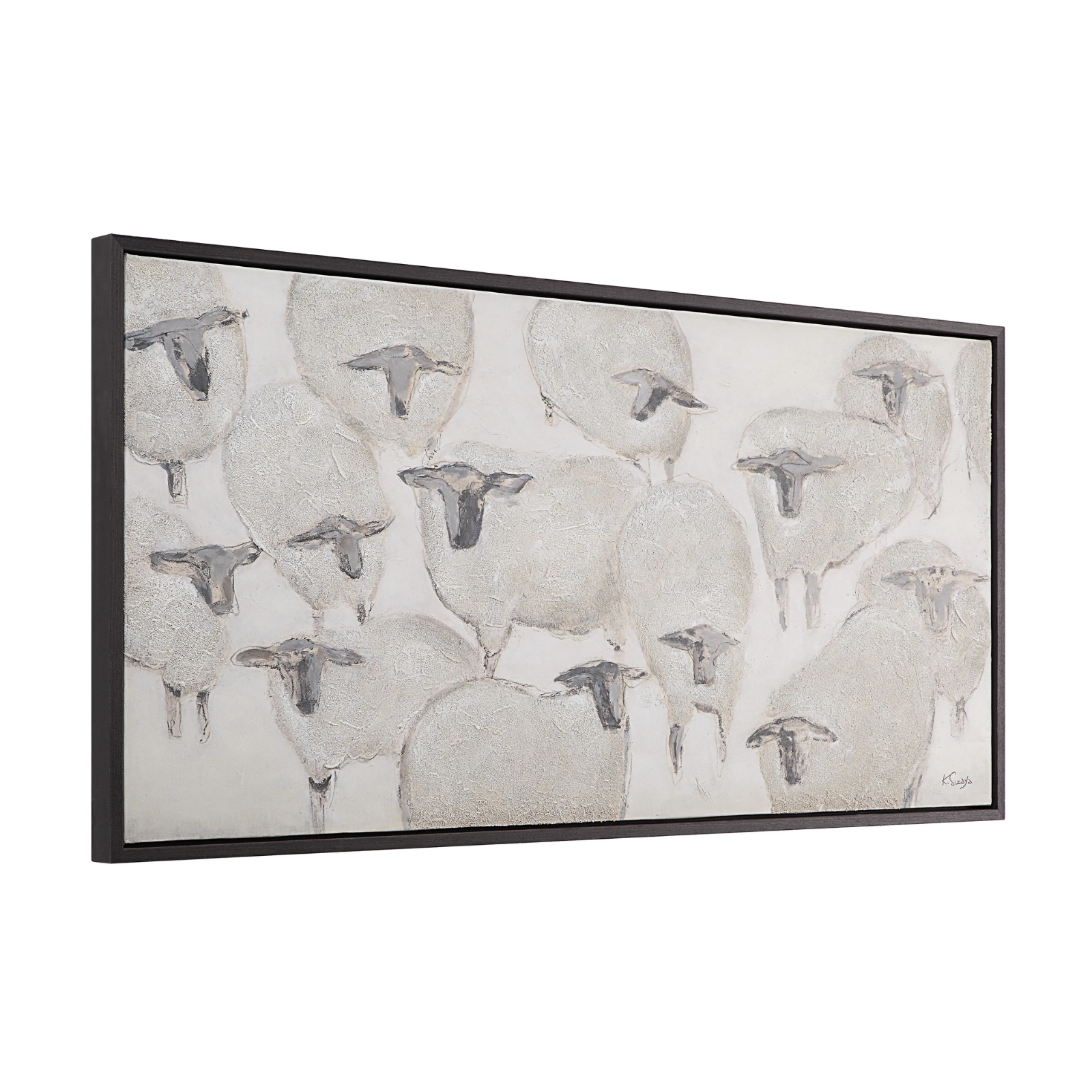 "Sheepish" Framed Wall Art ARTWORK - framed art Renwil