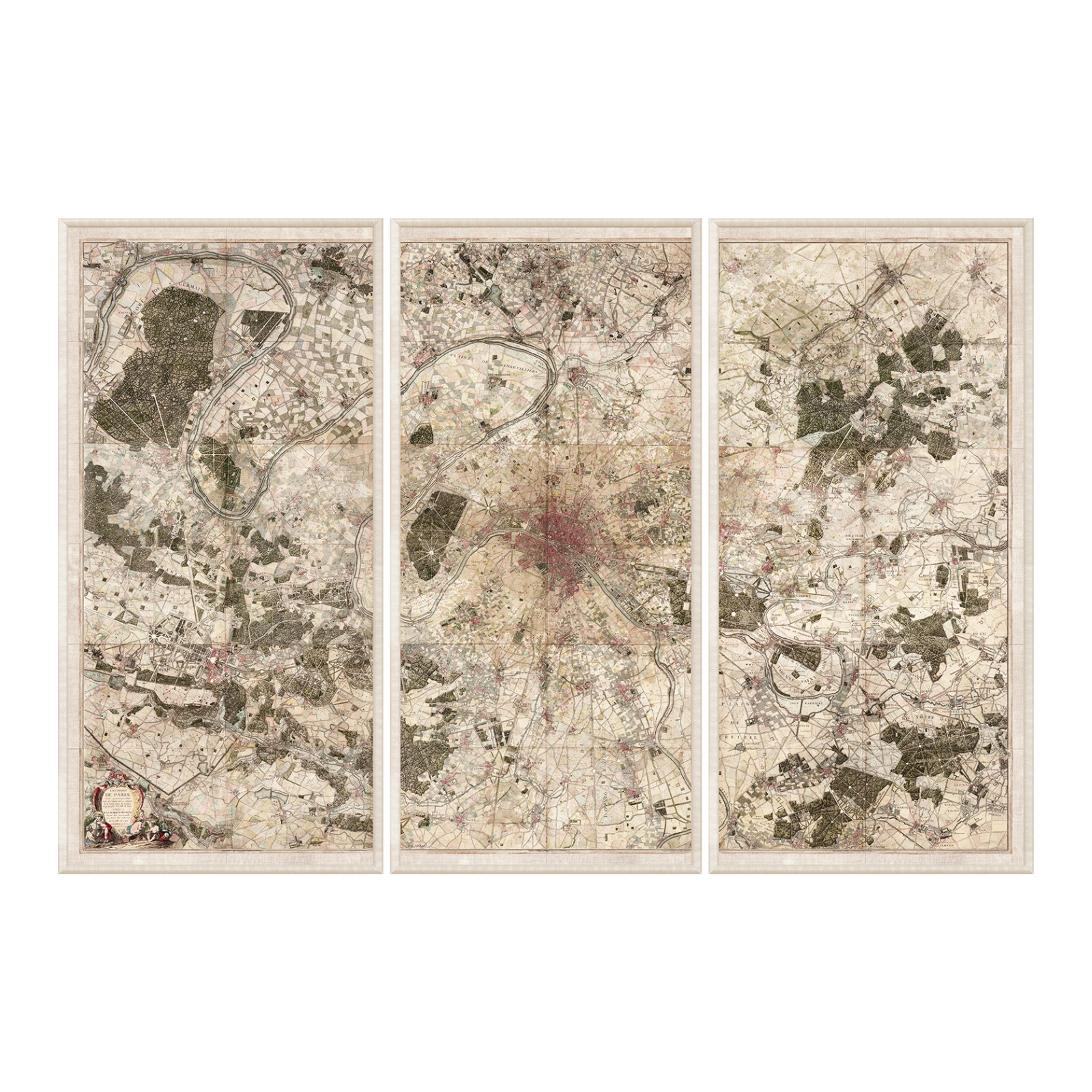 "Surrounding Paris" Framed Art Prints ARTWORK - framed print Celadon Art 3 frame