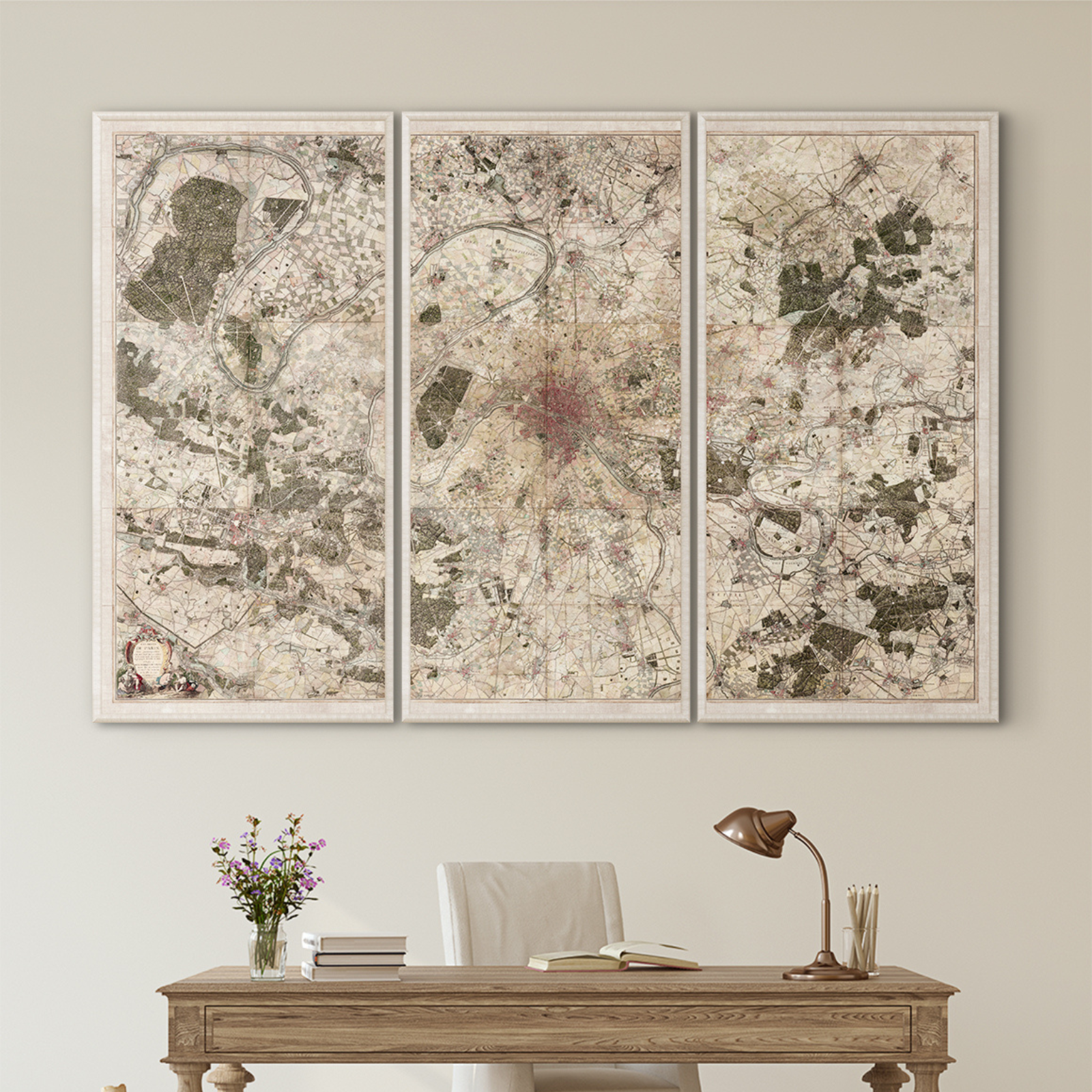 "Surrounding Paris" Framed Art Prints ARTWORK - framed print Celadon Art