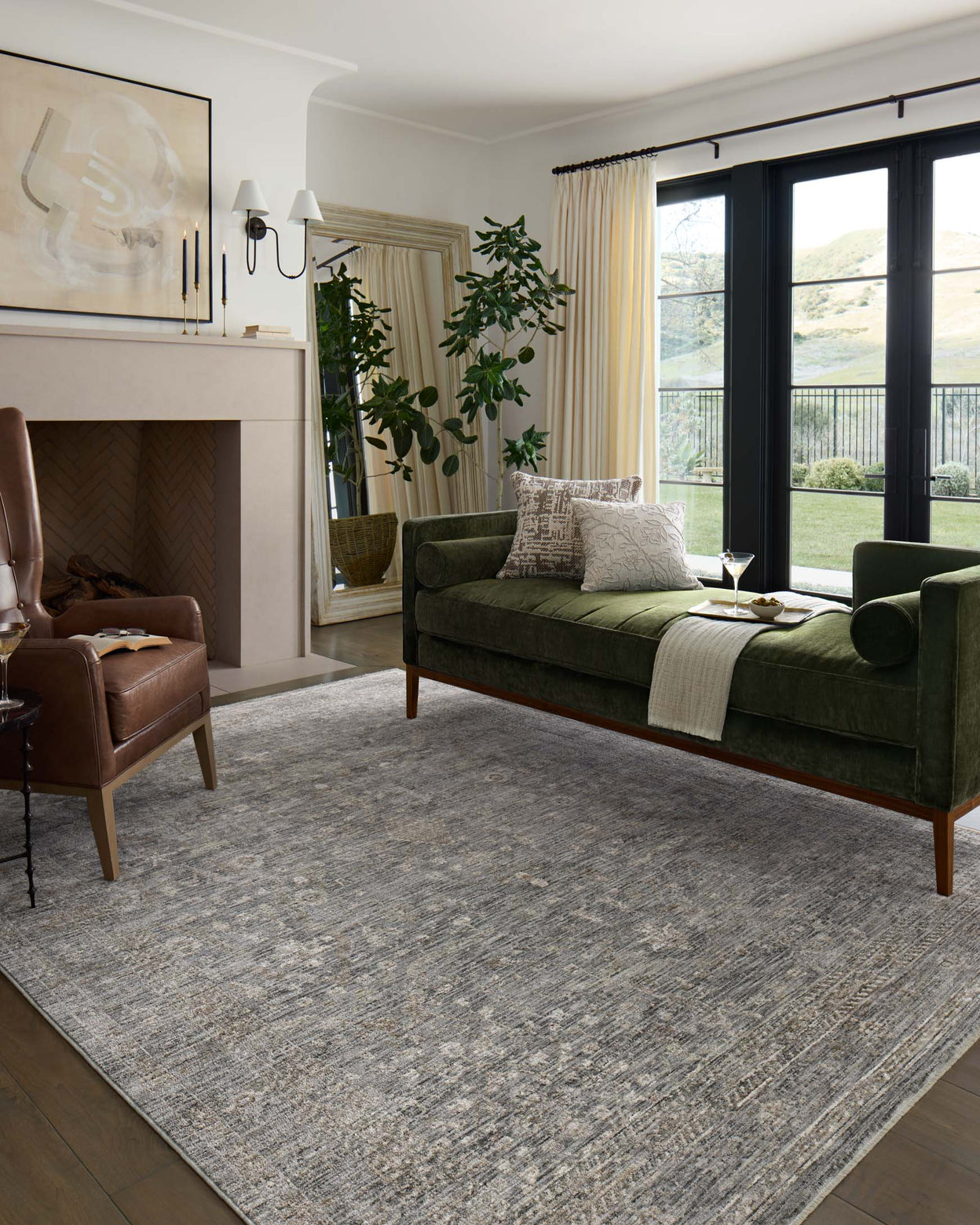 Loloi Tabitha Stone / Natural Rug 0-patterned rugs Loloi