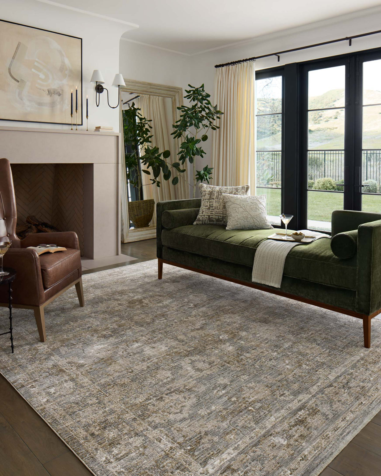 IN STORE - Loloi Tabitha Slate / Natural Rug IN STORE - Rugs Loloi