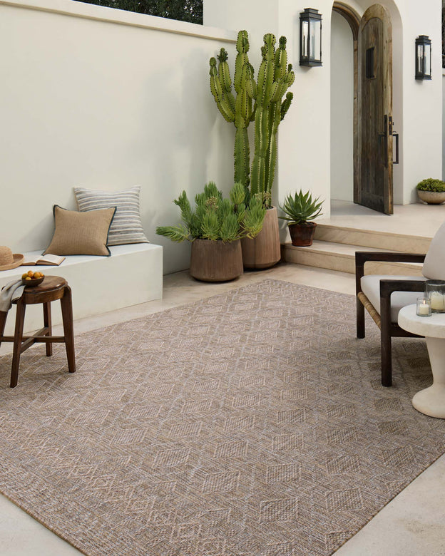 Amber Lewis x Loloi Topanga Natural / Mist Rug 5-Rugs - indoor/outdoor Loloi