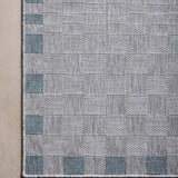 Amber Lewis x Loloi Topanga Silver / Blue Rug 5-Rugs - indoor/outdoor Loloi