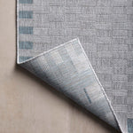 Amber Lewis x Loloi Topanga Silver / Blue Rug 5-Rugs - indoor/outdoor Loloi