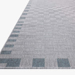 Amber Lewis x Loloi Topanga Silver / Blue Rug 5-Rugs - indoor/outdoor Loloi