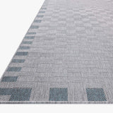 Amber Lewis x Loloi Topanga Silver / Blue Rug 5-Rugs - indoor/outdoor Loloi