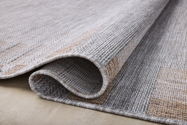 Amber Lewis x Loloi Topanga Silver / Natural Rug 5-Rugs - indoor/outdoor Loloi