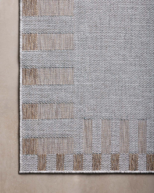 Amber Lewis x Loloi Topanga Silver / Natural Rug 5-Rugs - indoor/outdoor Loloi