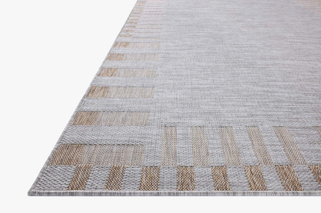 Amber Lewis x Loloi Topanga Silver / Natural Rug 5-Rugs - indoor/outdoor Loloi