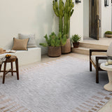 Amber Lewis x Loloi Topanga Silver / Natural Rug 5-Rugs - indoor/outdoor Loloi