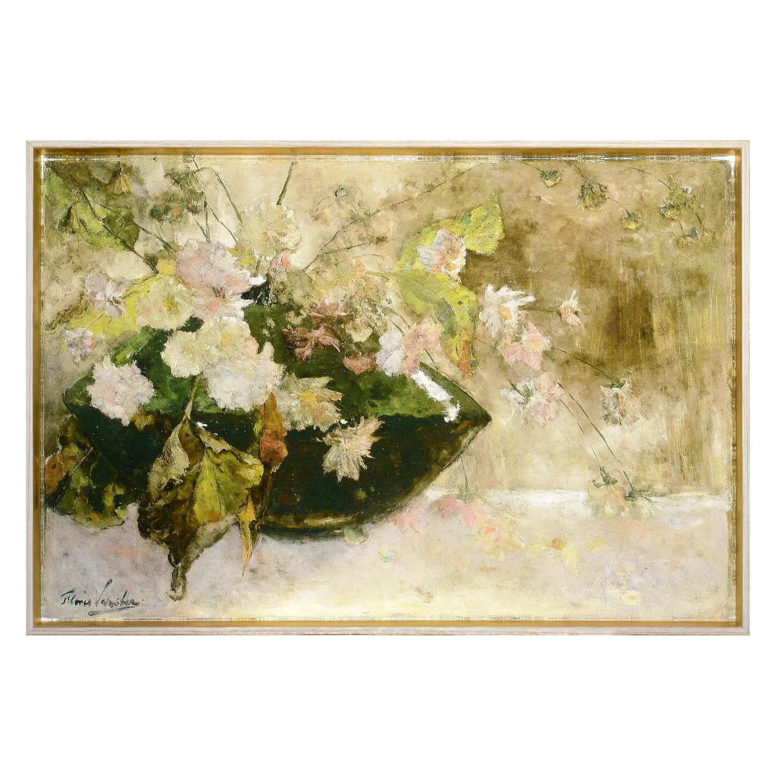 "Vase of Peonies Still Life" Framed Art Print ARTWORK - framed print Celadon Art