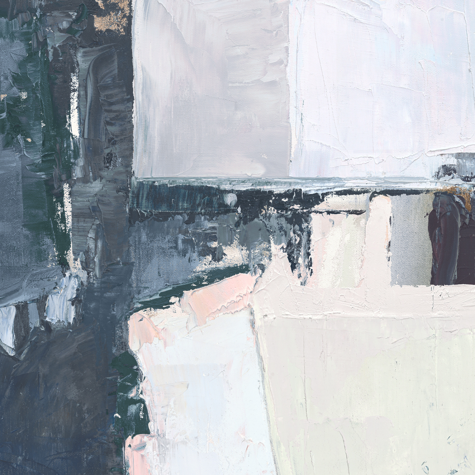 "View of Blue I" Framed Canvas ARTWORK - framed print Celadon Art