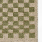 Willa Green Checkerboard Rug 0-rugs-wool Momeni