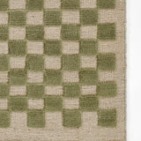 Willa Green Checkerboard Rug 0-rugs-wool Momeni