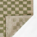 Willa Green Checkerboard Rug 0-rugs-wool Momeni