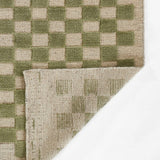 Willa Green Checkerboard Rug 0-rugs-wool Momeni