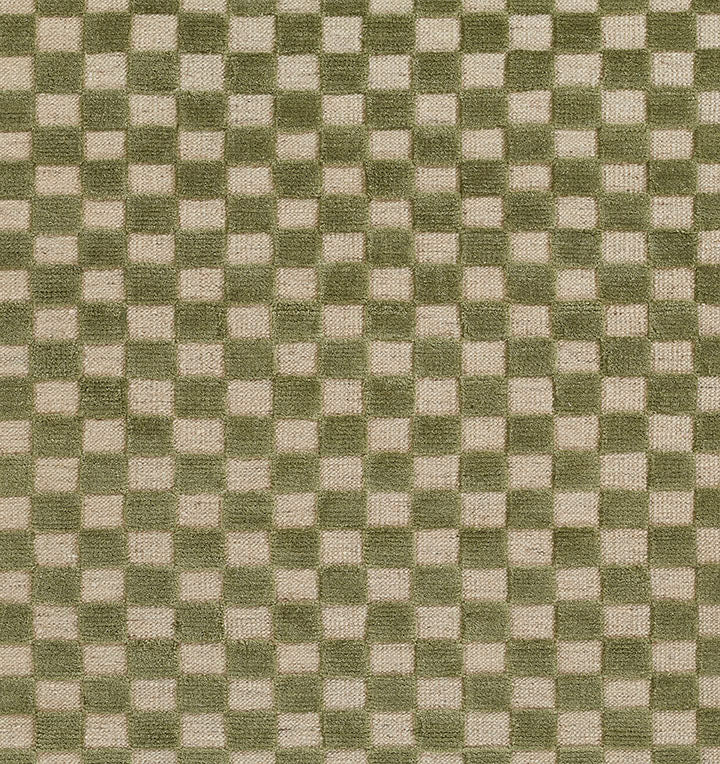 Willa Green Checkerboard Rug 0-rugs-wool Momeni