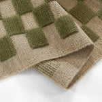 Willa Green Checkerboard Rug 0-rugs-wool Momeni