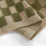 Willa Green Checkerboard Rug 0-rugs-wool Momeni