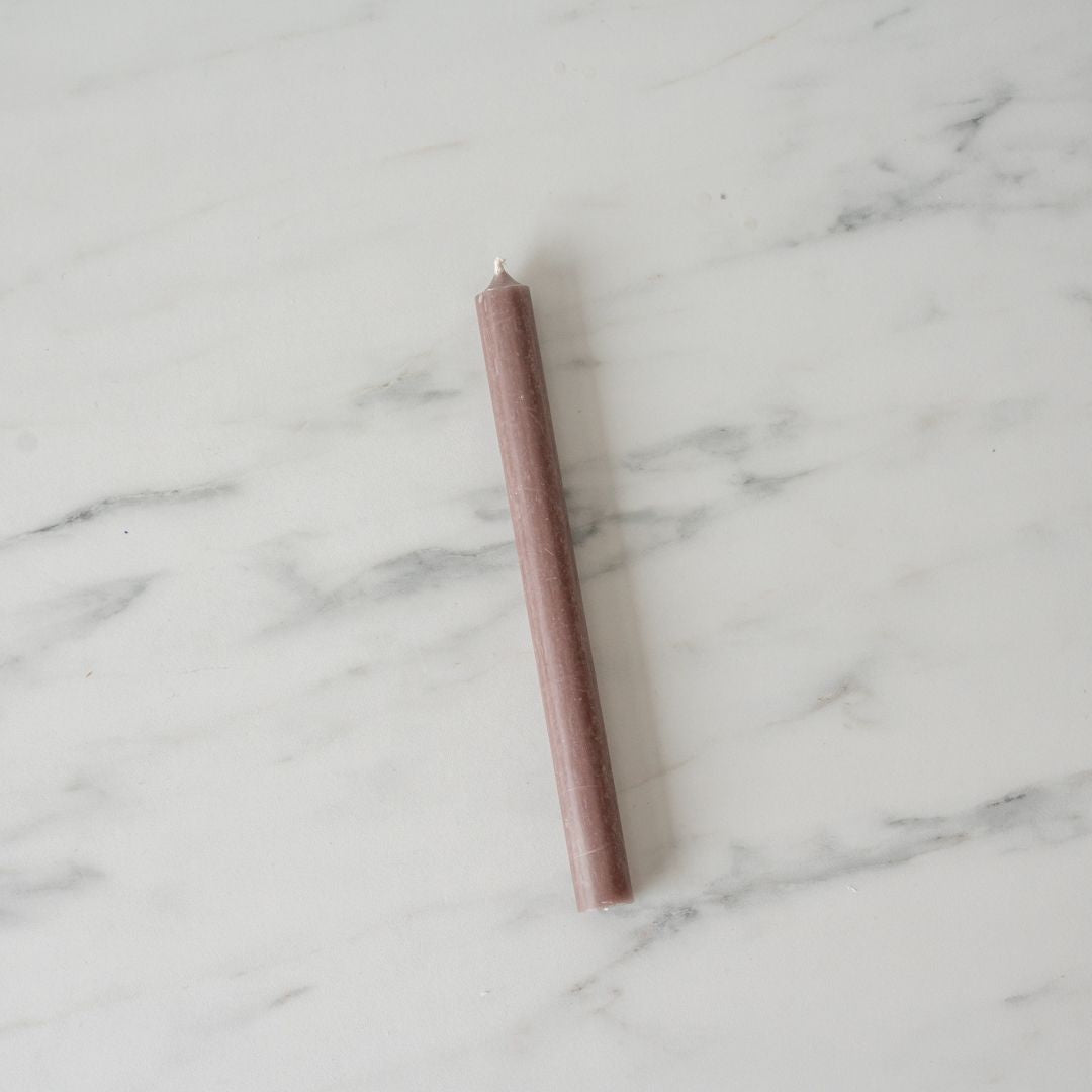 Classic 10" Taper Candles candle Old Country Design (ShopZio) Taupe