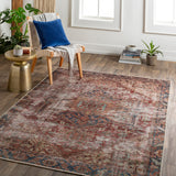 Aria Brick / Midnight Washable Rug RUGS - synthetic Surya