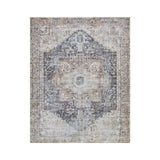 Aria Steel / Taupe Washable Rug RUGS - synthetic Surya