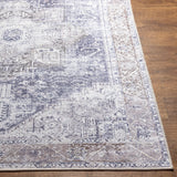 Aria Steel / Taupe Washable Rug RUGS - synthetic Surya
