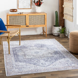 Aria Steel / Taupe Washable Rug RUGS - synthetic Surya