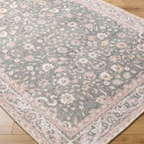 Aria Olive / Blush Washable Rug RUGS - synthetic Surya