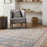 Aria Ocean / Clay Washable Rug RUGS - synthetic Surya