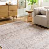 Aria Camel / Rust Washable Rug RUGS - synthetic Surya