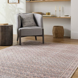 Aria Blush / Mocha Washable Rug RUGS - synthetic Surya