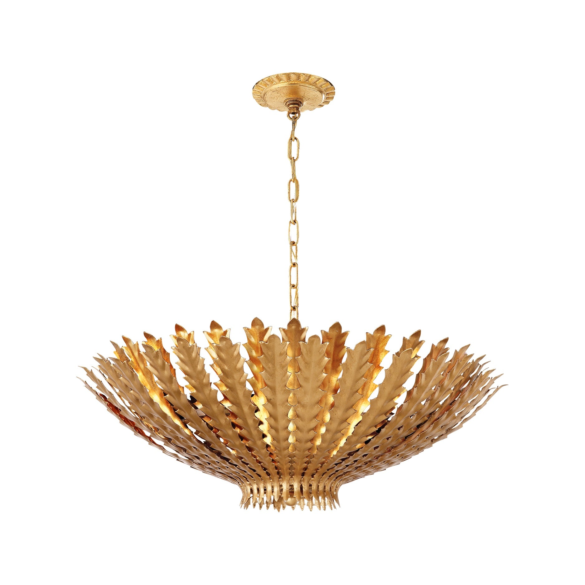 Hampton Medium Chandelier LIGHTING - chandelier Visual Comfort Gild