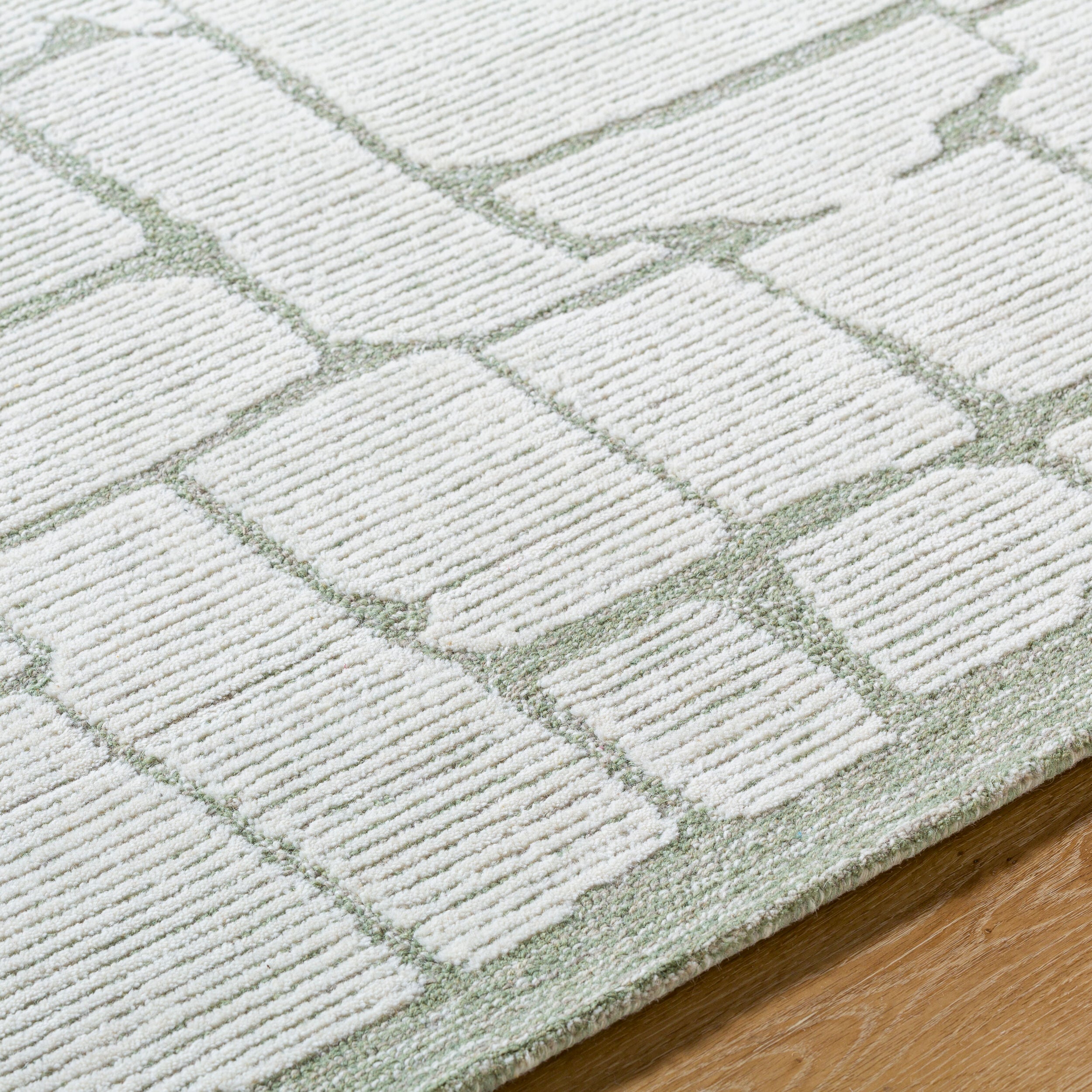 Benny Ivory / Sage Rug RUGS - wool Surya