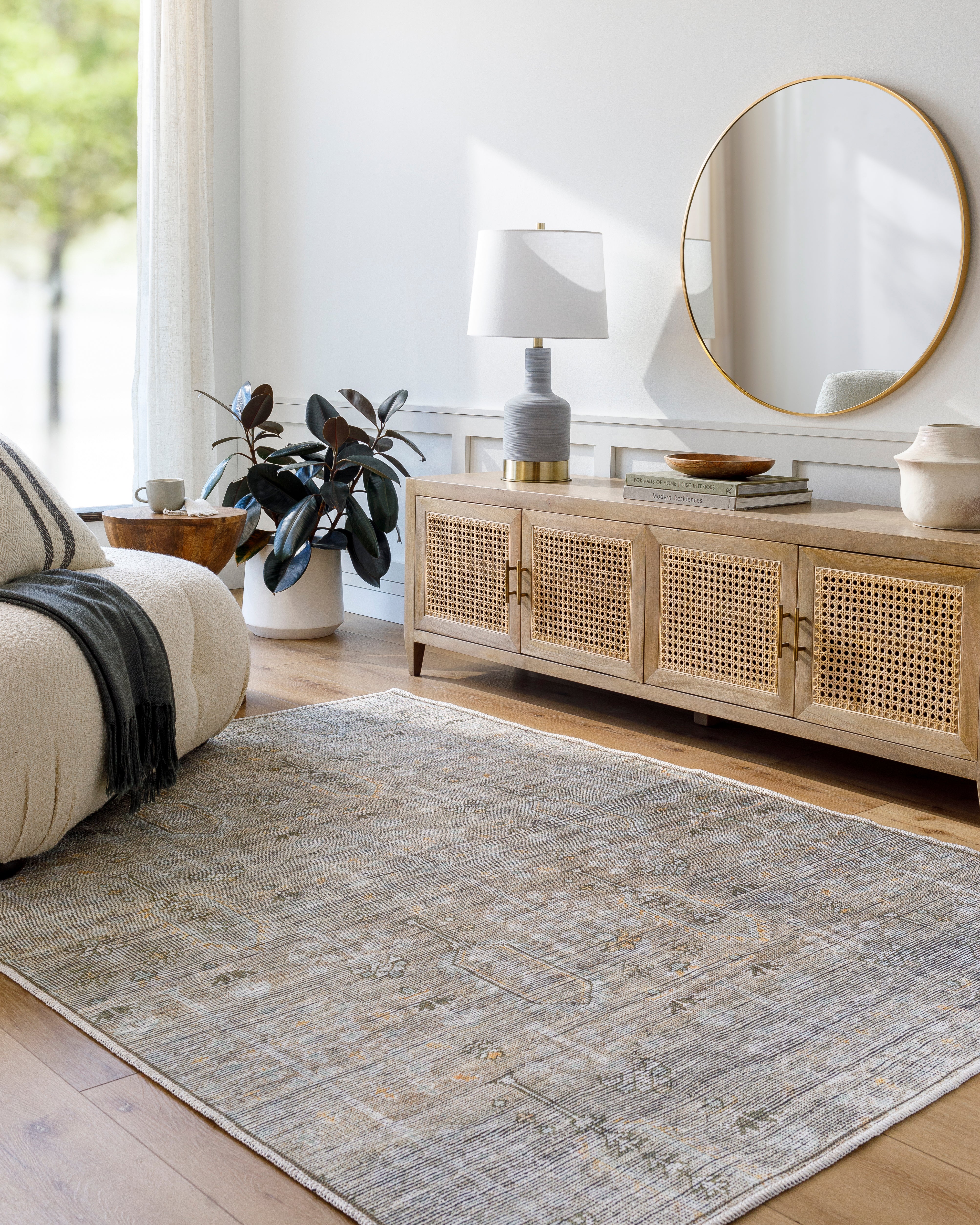 Becki Owens Darling Aqua / Sand Rug 1 - RUGS - patterned Surya