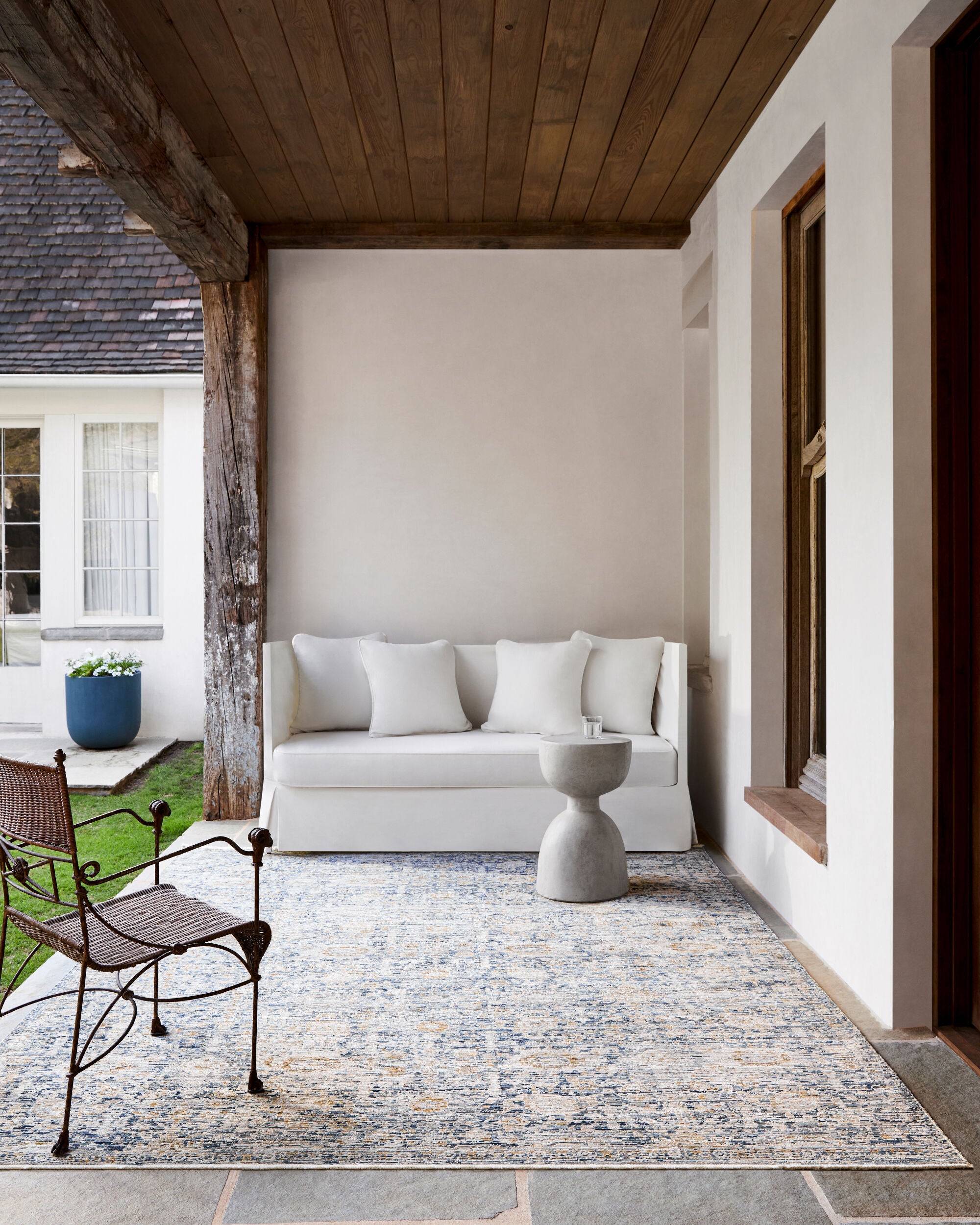 Becki Owens Ren Navy / Sand Rug 0-RUGS-patterned Surya