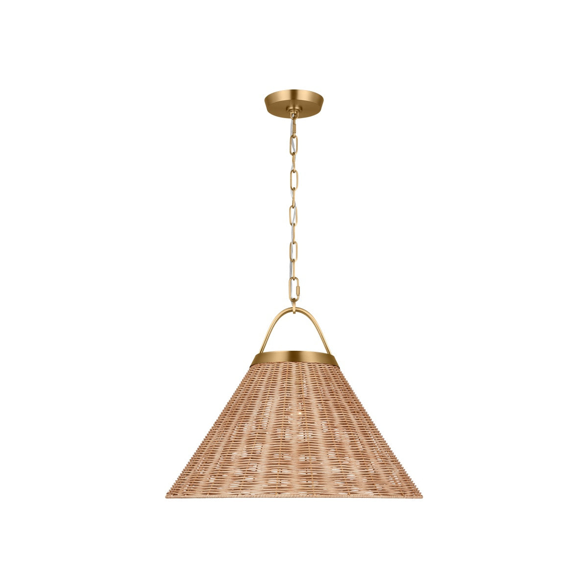 Whitby Extra Large Pendant LIGHTING - pendant Visual Comfort Burnished Brass