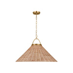 Whitby Grand Pendant LIGHTING - pendant Visual Comfort Burnished Brass