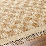 Darby Checkered Jute Rug 0-patterned rugs Surya