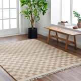 Darby Checkered Jute Rug 0-patterned rugs Surya